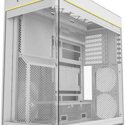 Montech HS02 Gaming Midi Tower Κουτί Υπολογιστή με Πλαϊνό Παράθυρο Λευκό