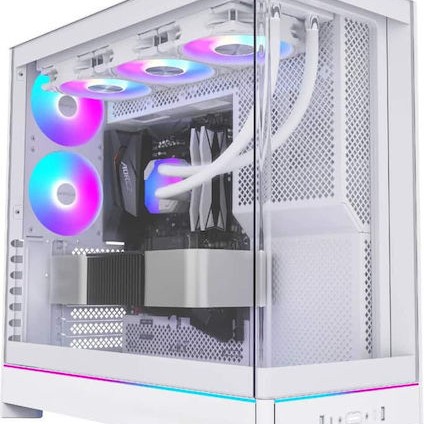 Montech HS02 PRO Gaming Midi Tower Κουτί Υπολογιστή με RGB Φωτισμό Λευκό