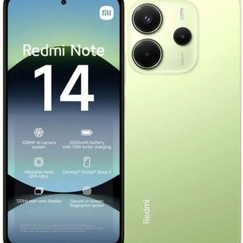 Xiaomi Redmi Note 14 4G Dual SIM (6/128GB) Lime Green