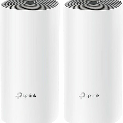 TP-LINK Deco E4 v1 WiFi Mesh Network Access Point Wi‑Fi 5 Dual Band (2.4 & 5GHz) σε Διπλό Kit