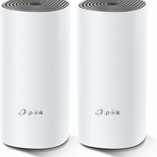 TP-LINK Deco E4 v1 WiFi Mesh Network Access Point Wi‑Fi 5 Dual Band (2.4 & 5GHz) σε Διπλό Kit
