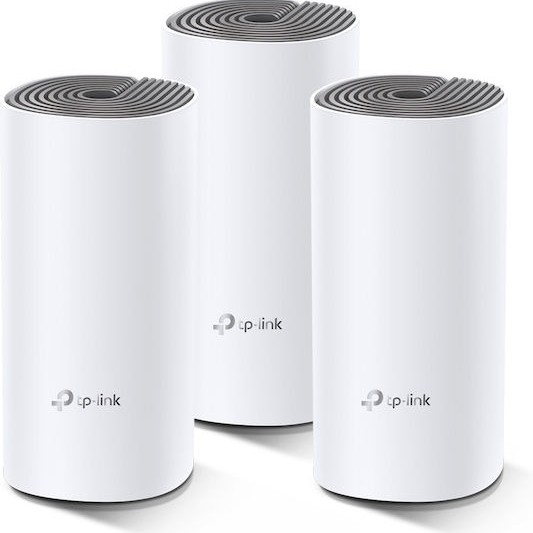 TP-LINK Deco E4 v1 WiFi Mesh Network Access Point Wi‑Fi 5 Dual Band (2.4 & 5GHz) σε Τριπλό Kit