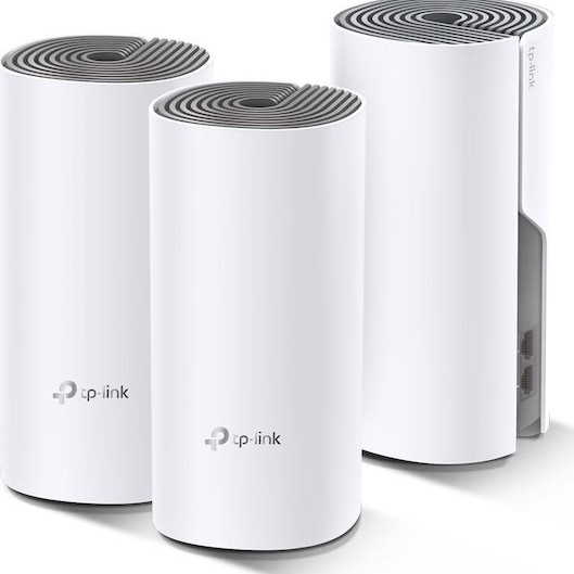 TP-LINK Deco E4 v1 WiFi Mesh Network Access Point Wi‑Fi 5 Dual Band (2.4 & 5GHz) σε Τριπλό Kit