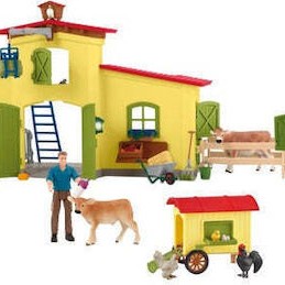 Schleich Φάρμα Κοτέτσι Σταύλο Άλογα