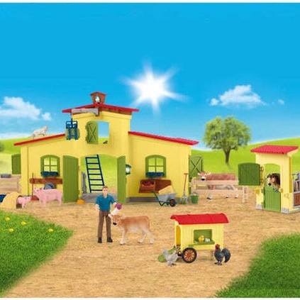 Schleich Φάρμα Κοτέτσι Σταύλο Άλογα