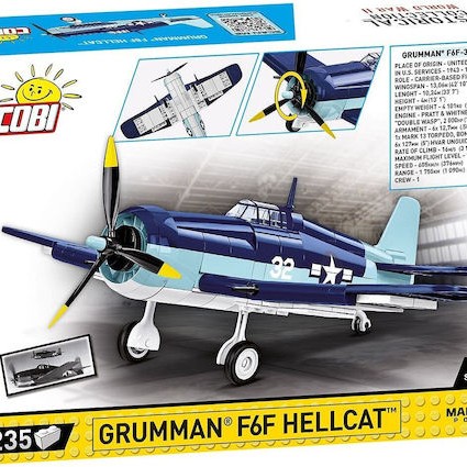 Grumman F6f Hellcat Blocks 235 Pieces