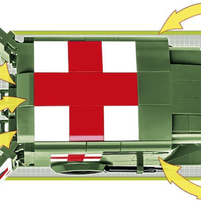Cobi Στατικό Μοντέλο Αυτοκινήτου Historical Collection 1942 Ambulance WC 54 σε Κλίμακα 1:35