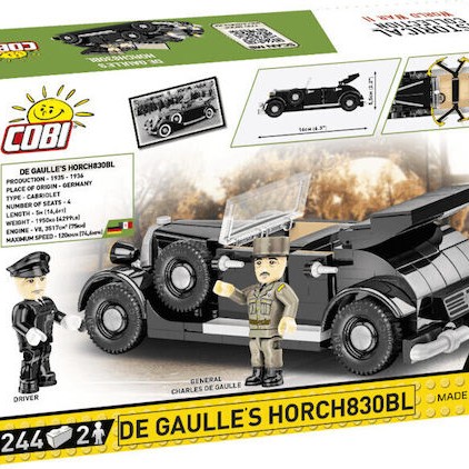 Cobi Τουβλάκια De Gaulles Horch830BL για 6+ Ετών 240τμχ