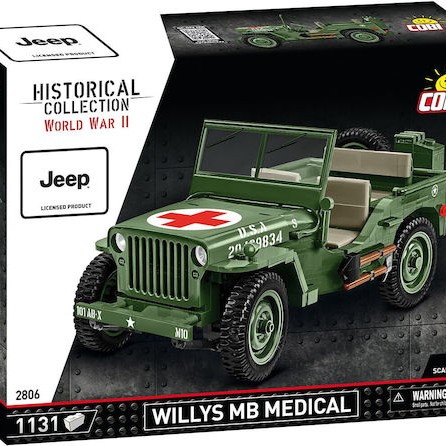 Cobi Τουβλάκια Willys MB Medical για 7+ Ετών 1131τμχ