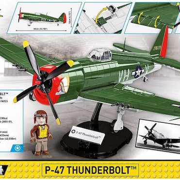 Cobi Τουβλάκια Historical Collection - P-47 Thunderbolt για 7+ Ετών 477τμχ