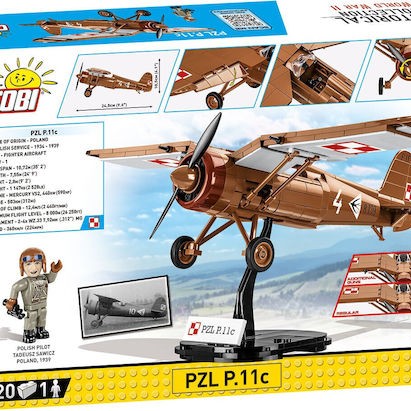 Cobi Τουβλάκια PZL P.11C για 7+ Ετών 320τμχ