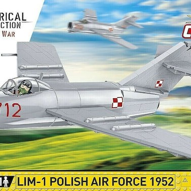 Cobi Lim-1 Polish Air Force 1952 Φιγούρα Μοντελισμού Αεροπλάνο Μαύρη 504 Κομματιών σε Κλίμακα 1:32 με Κόλλα και Χρώματα 40x28x6εκ.