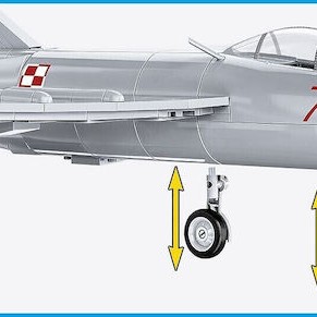 Cobi Lim-1 Polish Air Force 1952 Φιγούρα Μοντελισμού Αεροπλάνο Μαύρη 504 Κομματιών σε Κλίμακα 1:32 με Κόλλα και Χρώματα 40x28x6εκ.