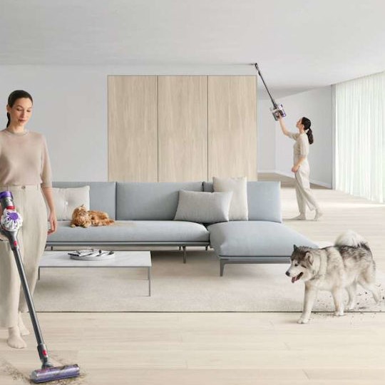 Dyson V8 Advanced Επαναφορτιζόμενη Σκούπα Stick Ασημί