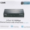 D-Link DGS-1008P Unmanaged L2 PoE Switch με 8 Θύρες Gigabit (1Gbps) Ethernet