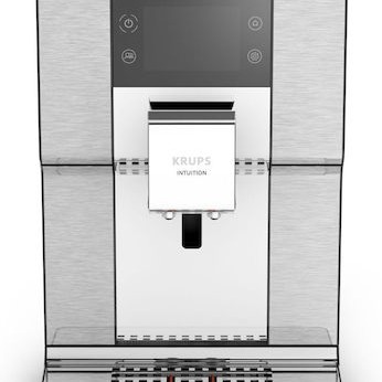 Krups Experience+ Αυτόματη Μηχανή Espresso 1550W Πίεσης 15bar με Μύλο Άλεσης Ασημί