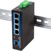 LogiLink NS204 Unmanaged L2 Switch με 4 Θύρες Gigabit (1Gbps) Ethernet και 1 SFP Θύρα