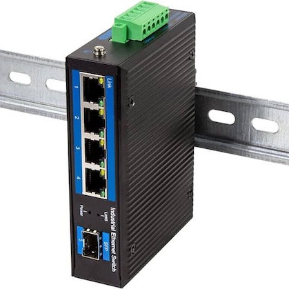 LogiLink NS204 Unmanaged L2 Switch με 4 Θύρες Gigabit (1Gbps) Ethernet και 1 SFP Θύρα