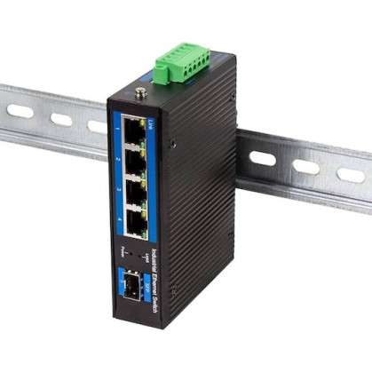 LogiLink NS204 Unmanaged L2 Switch με 4 Θύρες Gigabit (1Gbps) Ethernet και 1 SFP Θύρα