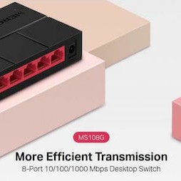 Mercusys MS108G V1 Unmanaged L2 Switch με 8 Θύρες Gigabit (1Gbps) Ethernet
