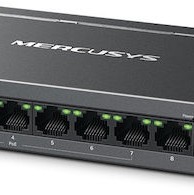 Mercusys MERMS108GP v1 Unmanaged L2 PoE+ Switch με 8 Θύρες Gigabit (1Gbps) Ethernet