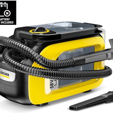 Karcher SE 3-18 Compact Επαναφορτιζόμενη Σκούπα Υγρών / Στερεών Χωρίς Φορτιστή και Μπαταρία με Πλαστικό Κάδο 1.9lt