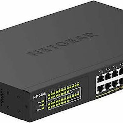 NetGear GS324P Unmanaged L2 PoE+ Switch με 24 Θύρες Gigabit (1Gbps) Ethernet