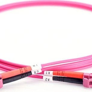 Digitus Καλώδιο Οπτικής Ίνας LC-LC 3m Μωβ