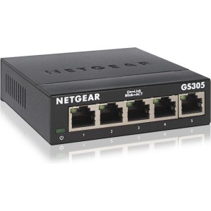 NetGear GS305 V2 Unmanaged L2 Switch με 5 Θύρες Gigabit (1Gbps) Ethernet