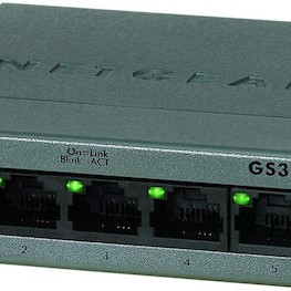 NetGear GS305 V2 Unmanaged L2 Switch με 5 Θύρες Gigabit (1Gbps) Ethernet