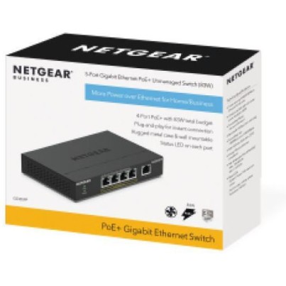 NetGear GS305PP Unmanaged L3 PoE+ Switch με 5 Θύρες Gigabit (1Gbps) Ethernet