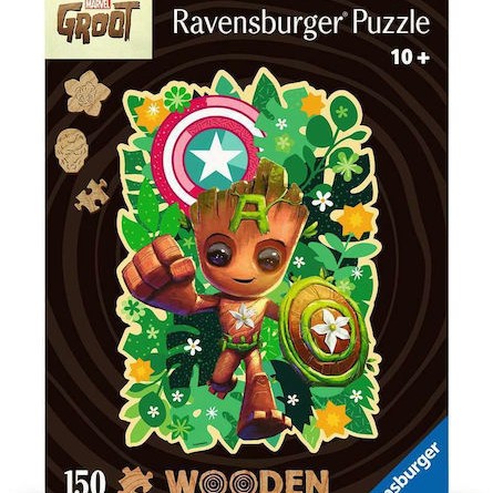 Ξύλινο Παιδικό Puzzle Marvel: Groot 150pcs Ravensburger