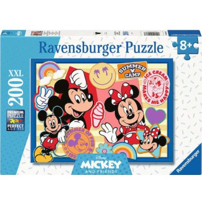 Παιδικό Puzzle XXL Mickey & Minnie's Road Trip! 200pcs Ravensburger