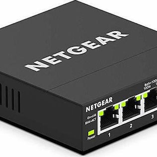 NetGear GS305E Managed L2 Switch με 5 Θύρες Gigabit (1Gbps) Ethernet