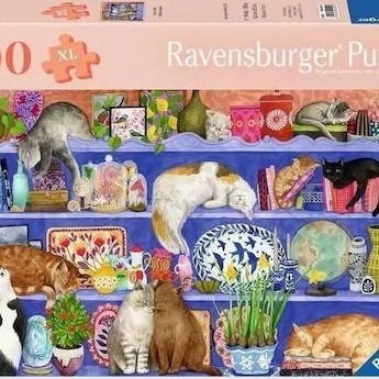 Puzzle Xl 200 Γάτες Στο Ράφι