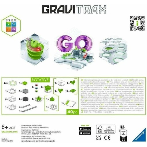 Επιτραπέζιο Παιχνίδι GraviTrax GO Rotative για 1+ Παίκτες 8+ Ετών Ravensburger