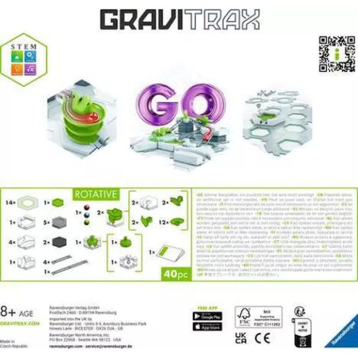 Επιτραπέζιο Παιχνίδι GraviTrax GO Rotative για 1+ Παίκτες 8+ Ετών Ravensburger