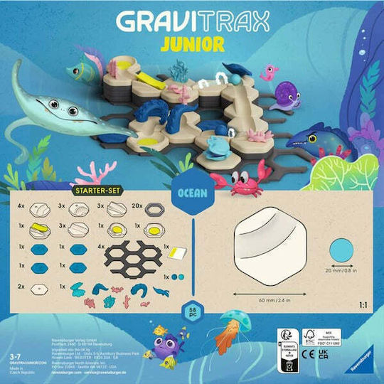 Ravensburger Starter-set S Ocean Εκπαιδευτικό Παιχνίδι Γνώσεων Gravitrax για 3-7 Ετών