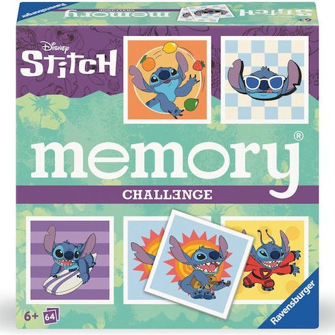 Επιτραπέζιο Παιχνίδι Disney Stitch Memory για 1+ Παίκτες 6+ Ετών (EN) Ravensburger
