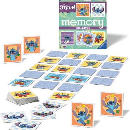 Επιτραπέζιο Παιχνίδι Disney Stitch Memory για 1+ Παίκτες 6+ Ετών (EN) Ravensburger