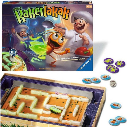 Επιτραπέζιο Παιχνίδι Cockroach Glow In Dark για 1-4 Παίκτες 5+ Ετών (GER) Ravensburger