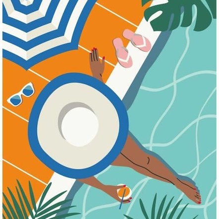 Ravensburger Creart Paint By Numbers Adults Relaxing Moments By Pool