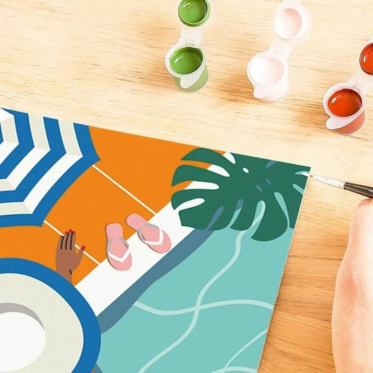 Ravensburger Creart Paint By Numbers Adults Relaxing Moments By Pool