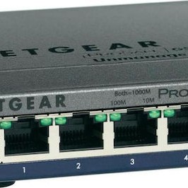 NetGear GS105E v2 Unmanaged L2 Switch με 5 Θύρες Gigabit (1Gbps) Ethernet
