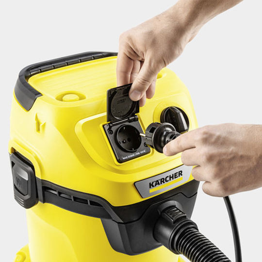 Karcher WD 3 P V-17/4/20 Σκούπα Υγρών / Στερεών 1000W με Πλαστικό Κάδο 17lt