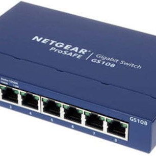 NetGear GS108GE v4 Unmanaged L2 Switch με 8 Θύρες Gigabit (1Gbps) Ethernet
