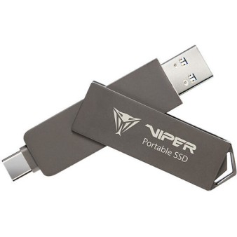 Patriot Pvp30 Duo Compact 2TB USB 3.2 SSD Stick με σύνδεση USB-A & USB-C Μαύρο