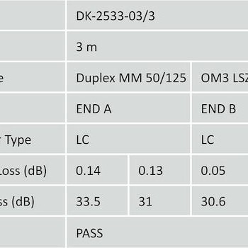 Digitus Καλώδιο Οπτικής Ίνας LC-LC 3m Πορτοκαλί