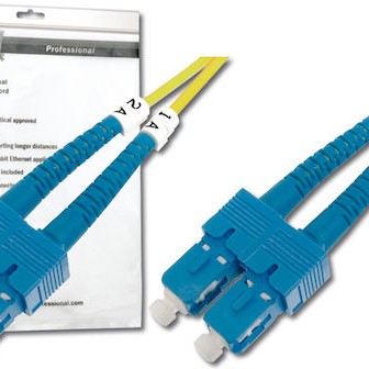 Digitus Καλώδιο Οπτικής Ίνας SC-SC 1m Κίτρινο 1τμχ