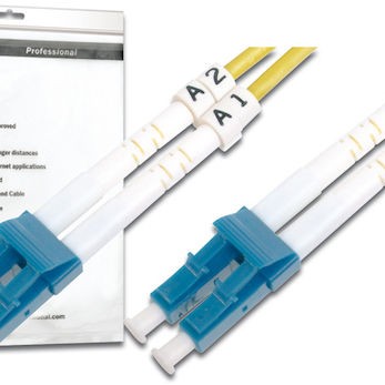 Digitus Καλώδιο Οπτικής Ίνας LC-LC 10m Κίτρινο